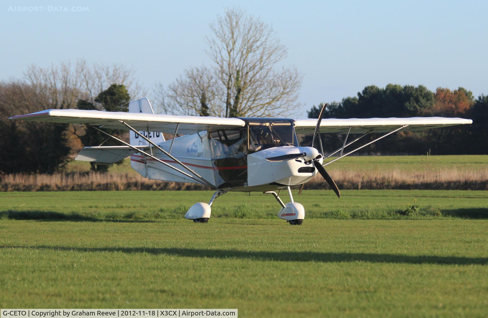 G-CETO, 2007 Skyranger Swift 912S(1) C/N BMAA/HB/541, Parked at Northrepps.