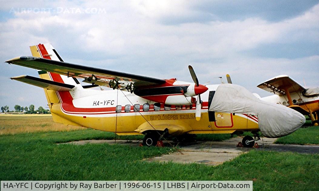 HA-YFC, 1985 Let L-410FG Turbolet C/N 851528, Let L-410FG Turbolet [851528] Budaors~HA 15/06/1996.