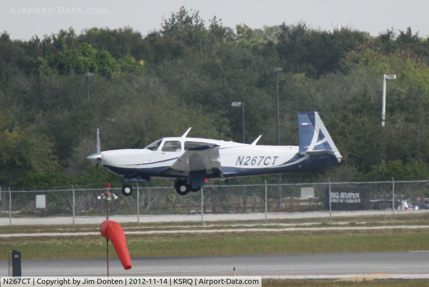 N267CT, 2007 Mooney M20TN Acclaim C/N 31-0050, Mooney M-20 (N267CT) arrives at Sarasota-Bradenton International Airport following a flight from Allendale Airport