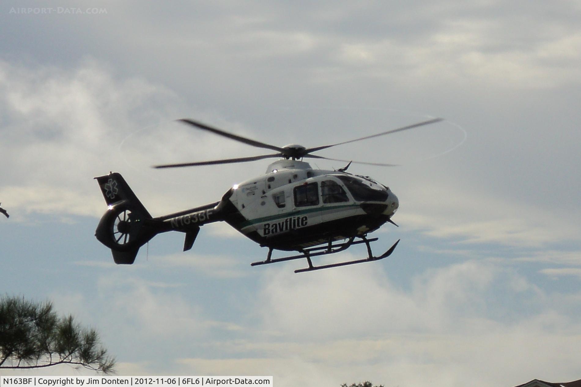 N163BF, Eurocopter EC-135P-2+ C/N 0671, Bayflite 2 lands at SCFD Station 5