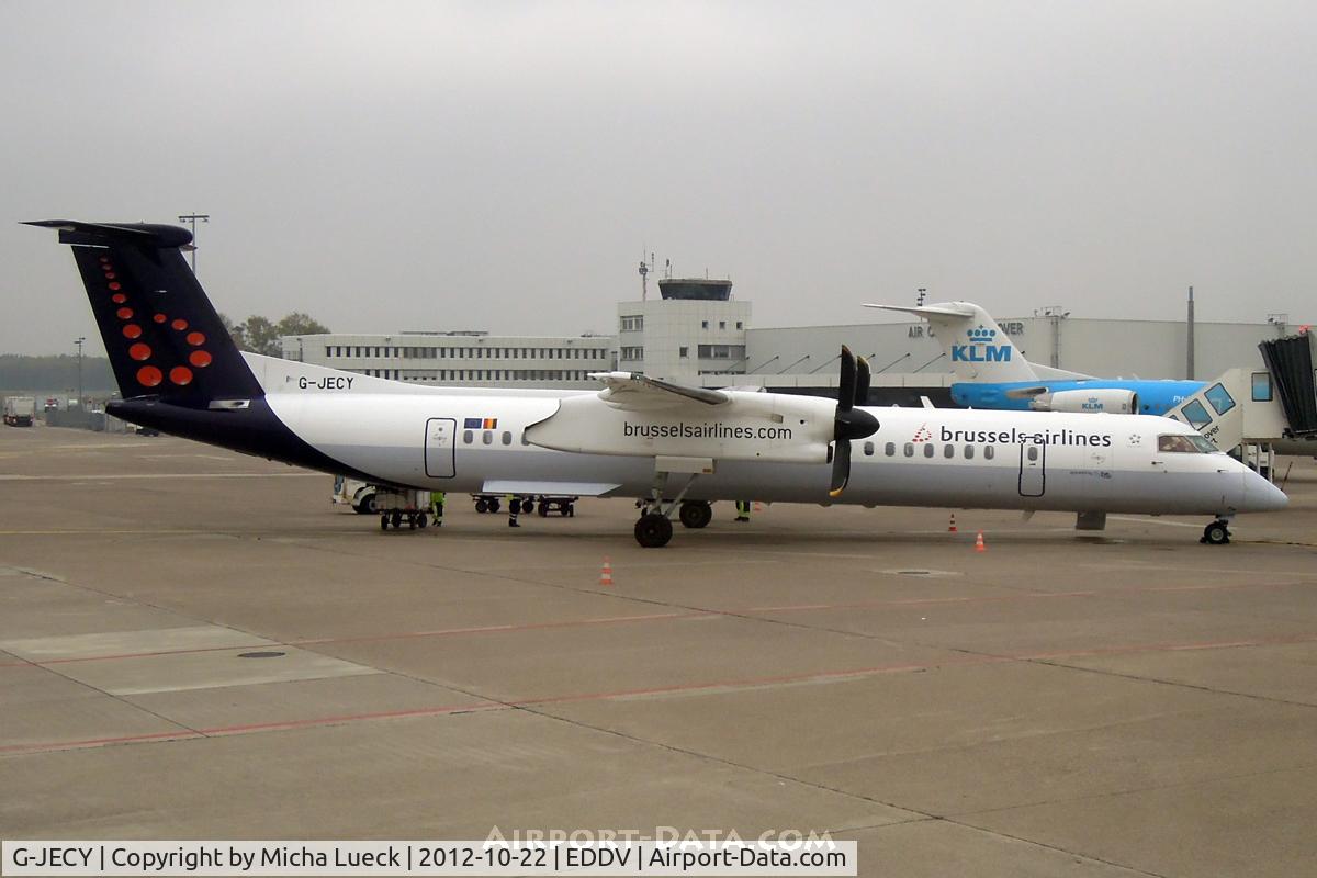 G-JECY, 2007 De Havilland Canada DHC-8-402Q Dash 8 C/N 4157, At Hanover