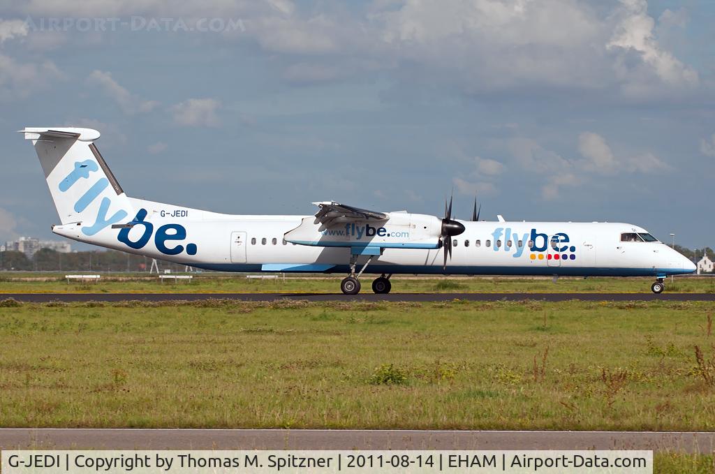 G-JEDI, 2001 De Havilland Canada DHC-8-402Q Dash 8 C/N 4052, Flybe G-JEDI roll out at Polderbaan