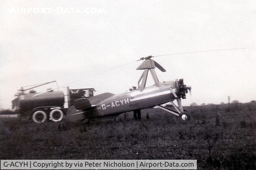 G-ACYH, 1934 Avro Cierva C-30A C/N 771, Avro Cierva C.30 autogyro