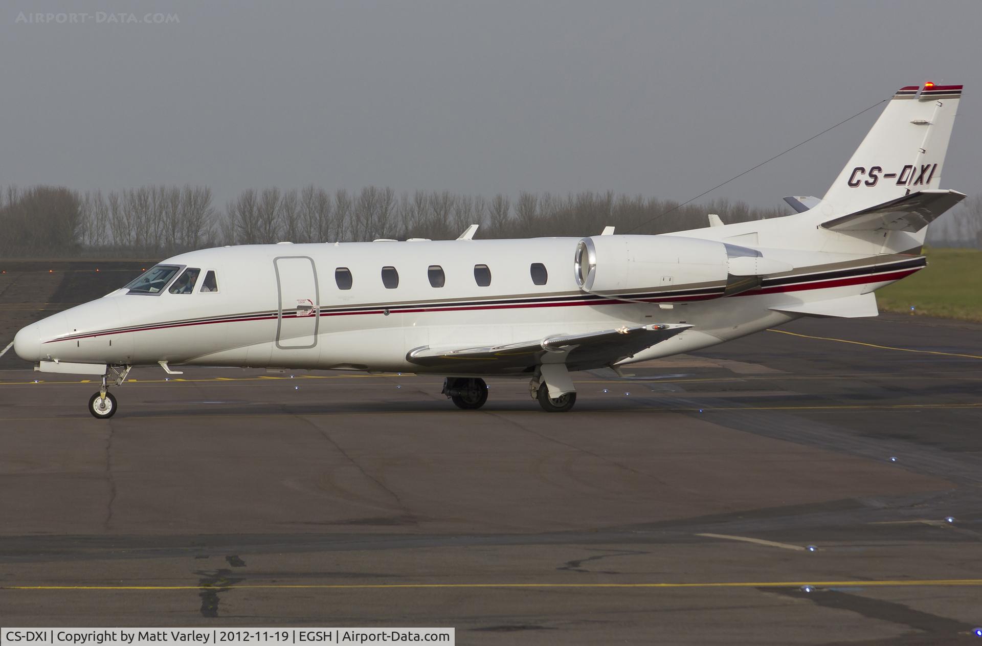 CS-DXI, 2006 Cessna 560 Citation XLS C/N 560-5621, Arriving at SaxonAir.
