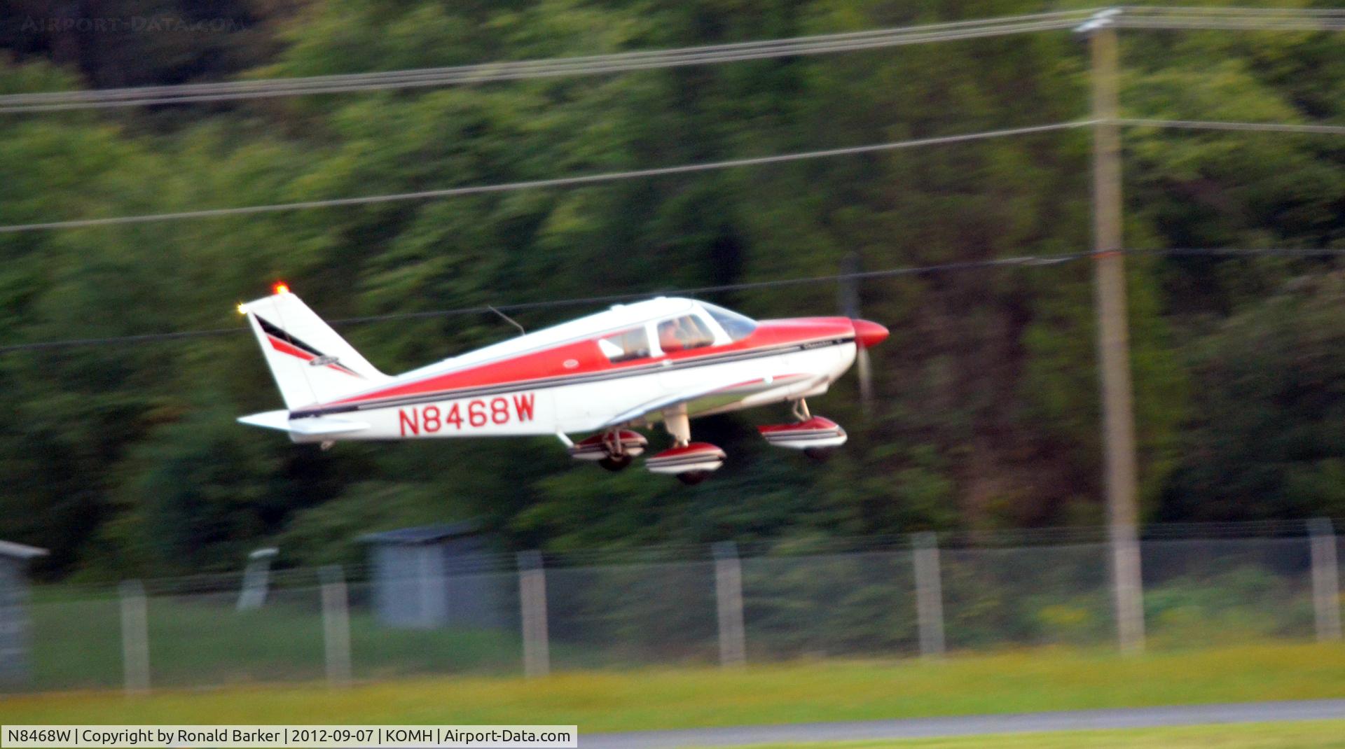 N8468W, 1965 Piper PA-28-180 C/N 28-2707, Takeoff Orange