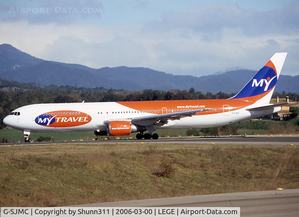 G-SJMC, 1994 Boeing 767-31K C/N 27205, Arriving from flight and backtracking to the Terminal...