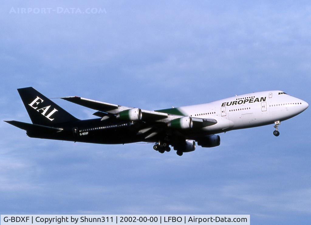G-BDXF, 1977 Boeing 747-236B C/N 21351, Landing rwy 14R