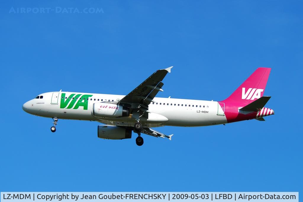 LZ-MDM, 2006 Airbus A320-214 C/N 2804, landing 23