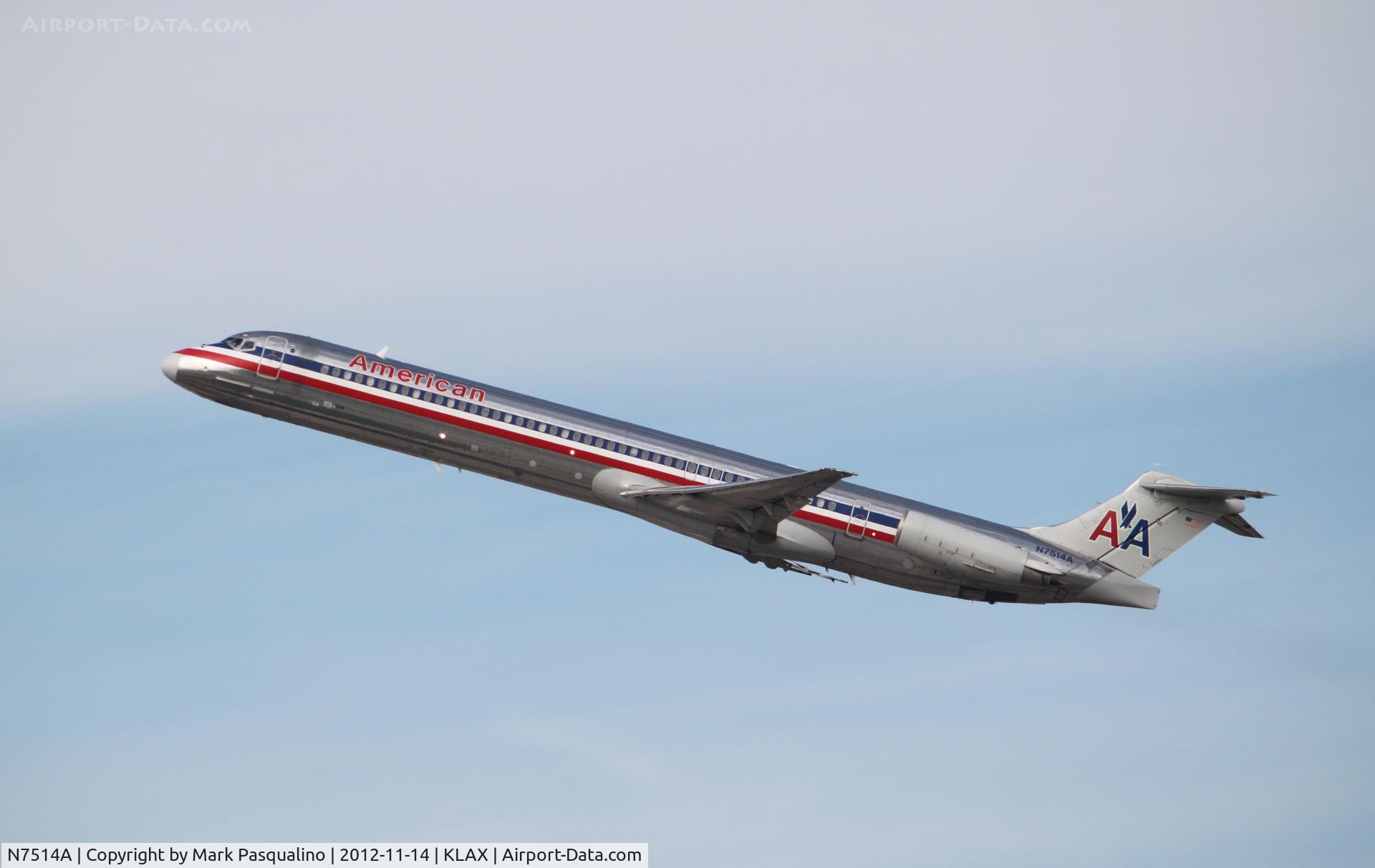 N7514A, 1990 McDonnell Douglas MD-82 (DC-9-82) C/N 49891, MD-82