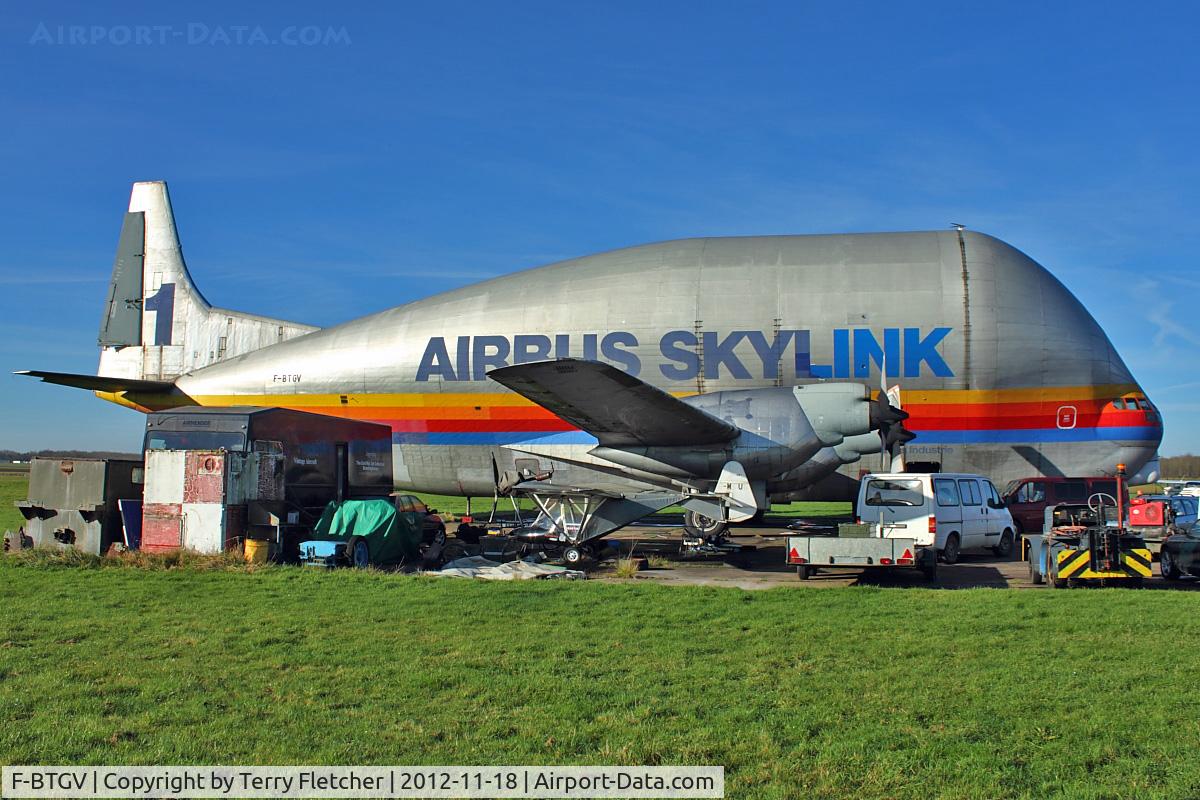 F-BTGV, Aero Spacelines 377SGT Super Guppy Turbine C/N 0001, Aero Spacelines Super Guppy 377-SGT-201, c/n: 1 at Bruntingthorpe