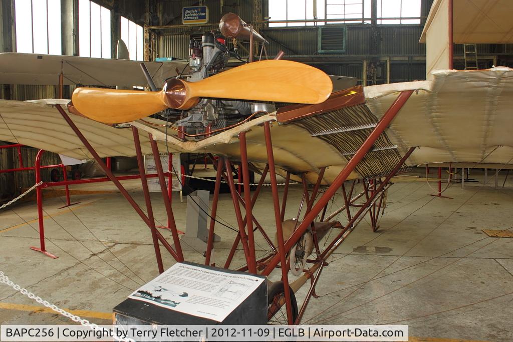 BAPC256, Santos-Dumont XX Demoiselle Replica C/N BAPC.256, Santos Dumont XX Demoiselle (replica), c/n: None at Brooklands Museum