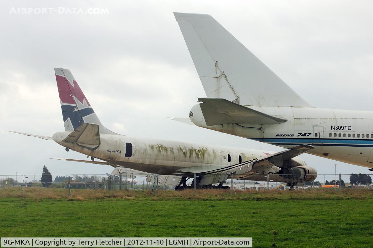 9G-MKA, 1966 Douglas DC-8-55F C/N 45804, Douglas DC8-55F(JT), c/n: 45804 at Kent Int