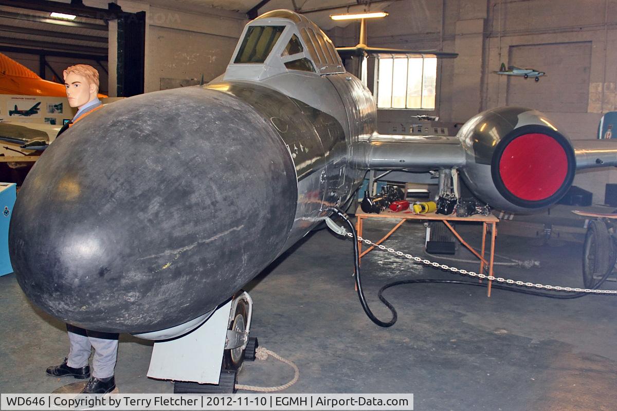 WD646, 1951 Gloster Meteor TT.20 C/N Not found WD646, Gloster Meteor TT.20 at Manston Museum