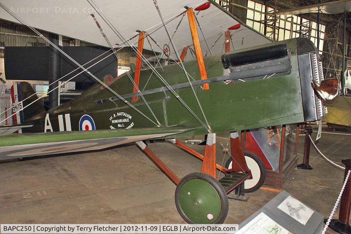 BAPC250, Royal Aircraft Factory SE-5A Replica C/N BAPC.250, BAPC250 (F5475), Royal Aircraft Factory S.E.5a (Replica), c/n: BAPC.250 at Brooklands Museum
