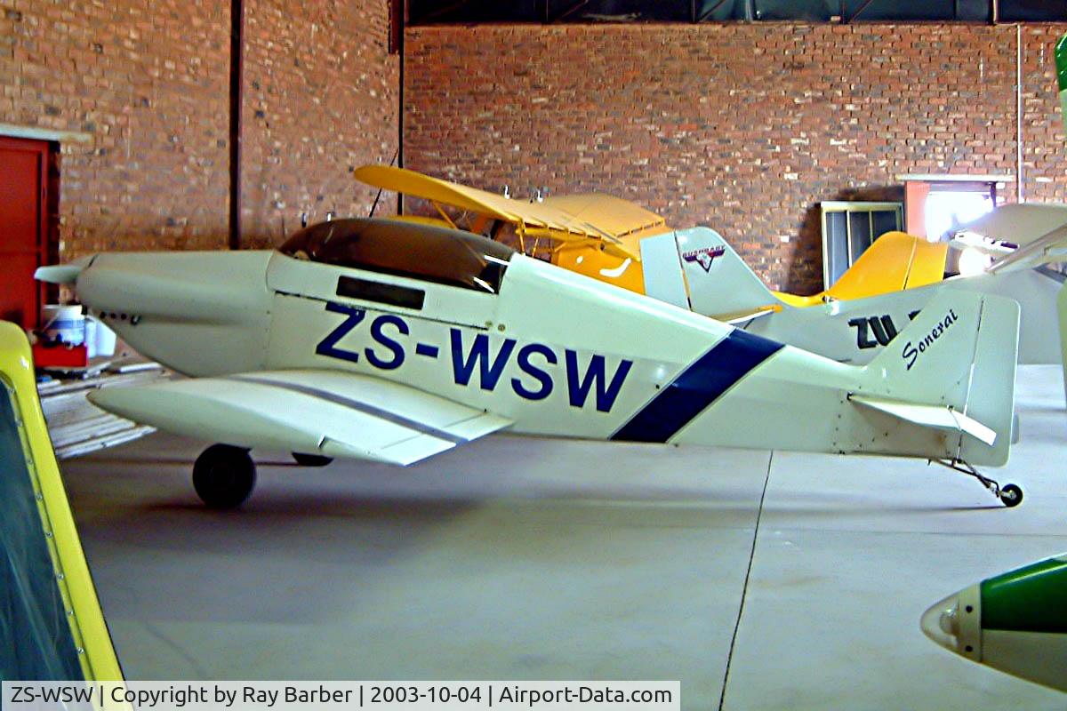 ZS-WSW, Monnett Sonerai II C/N SGP-2, Monnett Sonerai II [SGP-2] Petit~ZS 04/10/2003