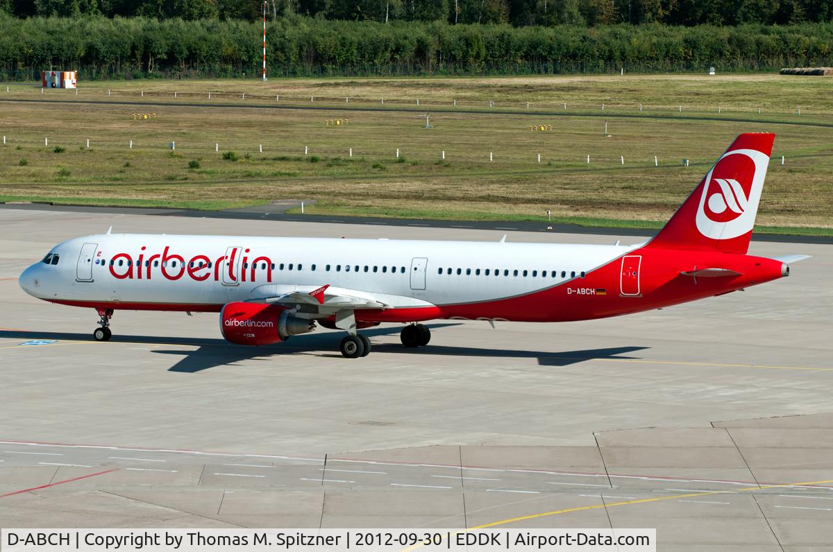 D-ABCH, 2011 Airbus A321-211 C/N 4728, Air Berlin D-ABCH taxiing twds it's gate at CGN
