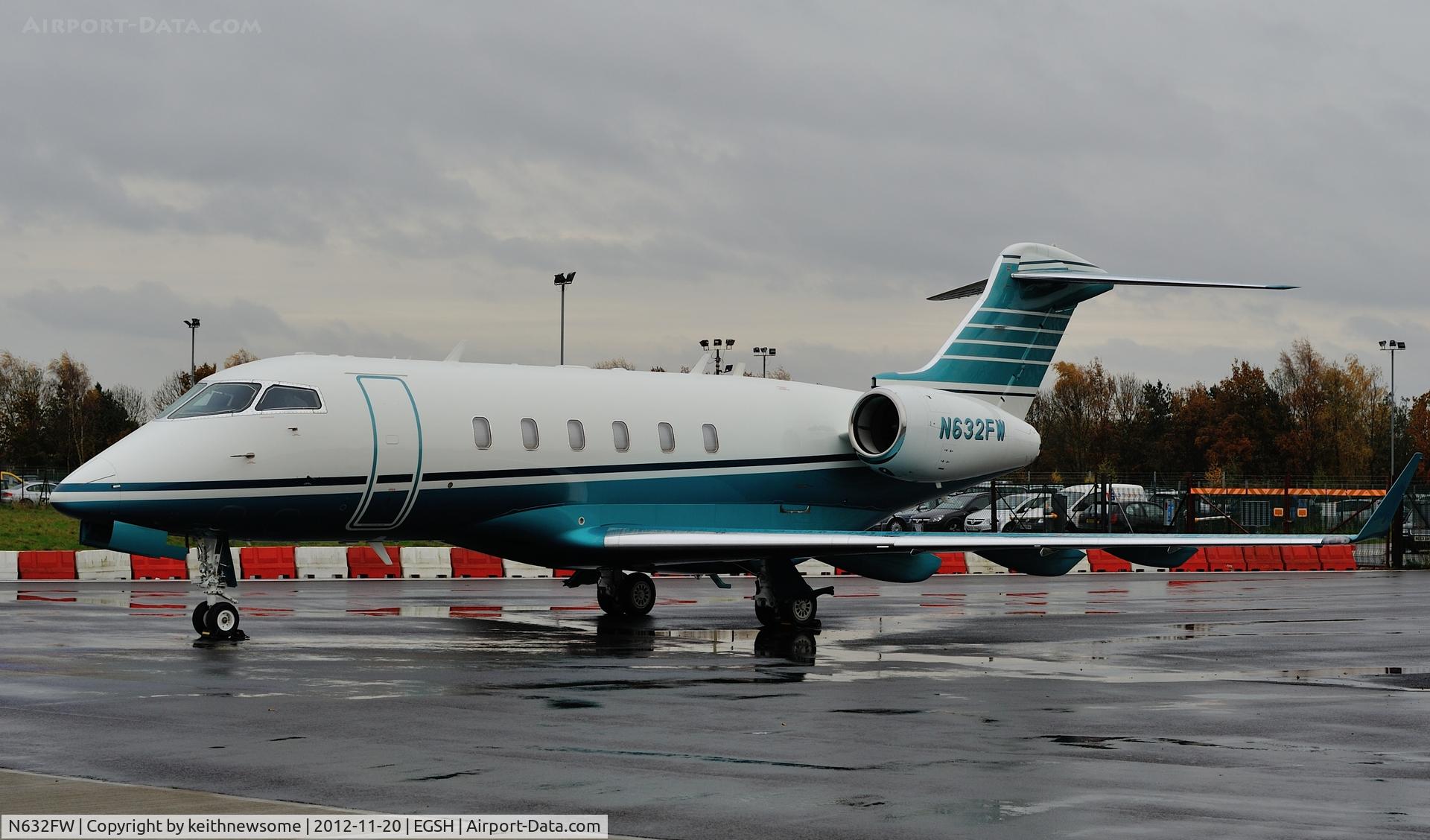 N632FW, 2008 Bombardier Challenger 300 (BD-100-1A10) C/N 20195, US visitor possibly 'enjoying' the rain ??