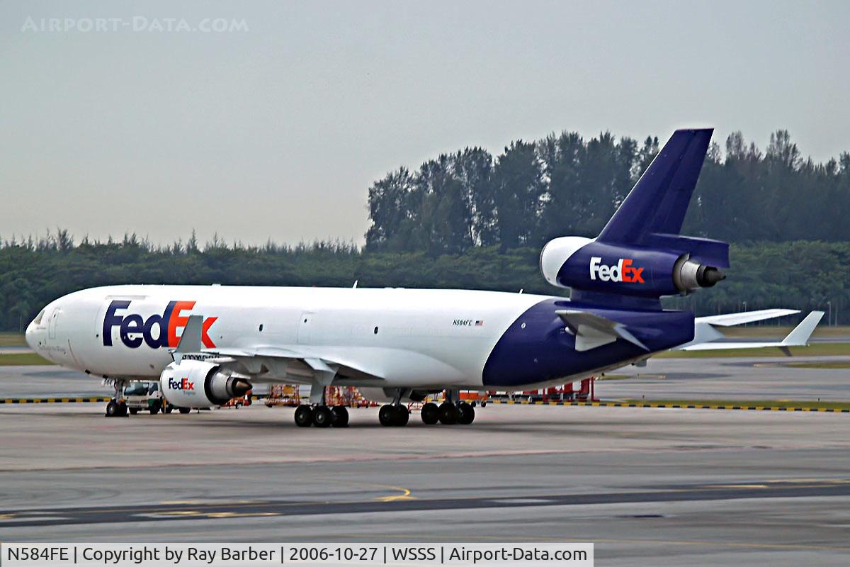 N584FE, 1992 McDonnell Douglas MD-11F C/N 48436, McDonnell-Douglas MD-11F [48436] (Fedex) Changi~9V 27/10/2006