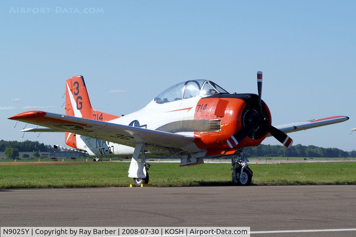 N9025Y, 1956 North American T-28C Trojan C/N 226-152, North American T-28C Trojan [226-52] Oshkosh~N 30/07/2008