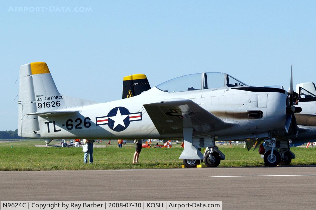 N9624C, 1950 North American T-28A Trojan C/N 159-138, North American T-28A Trojan [159-138] Oshkosh~N 30/07/2008