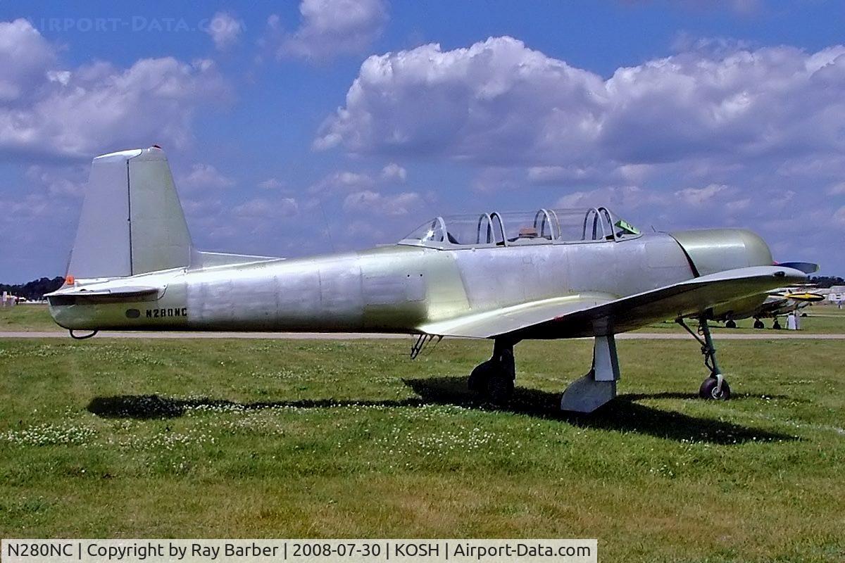 N280NC, 1974 Nanchang CJ-6A C/N 2951240, Nanchang CJ-6A [2951240] Oshkosh~N 30/07/2008. A blank canvas for a colour scheme.