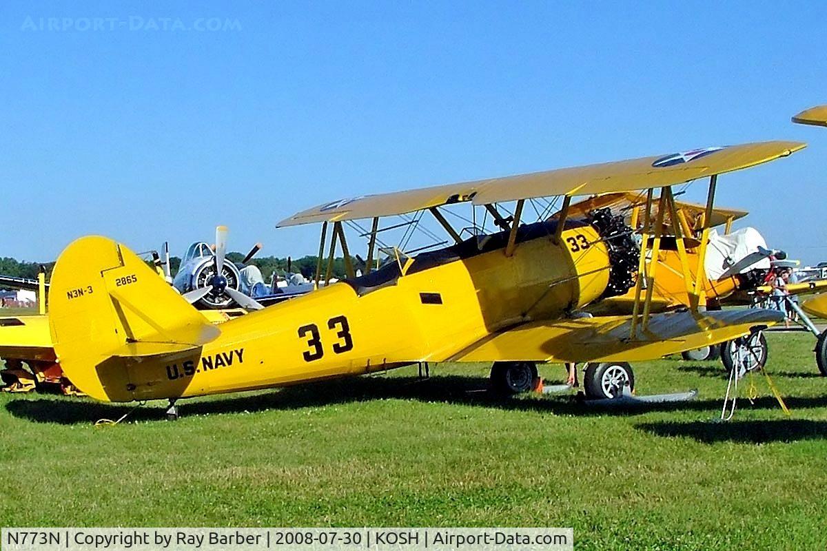 N773N, 1941 Naval Aircraft Factory N3N-3 C/N 2865, Naval Aircraft Factory N3N-3 [2865] Oshkosh~N 30/07/2008