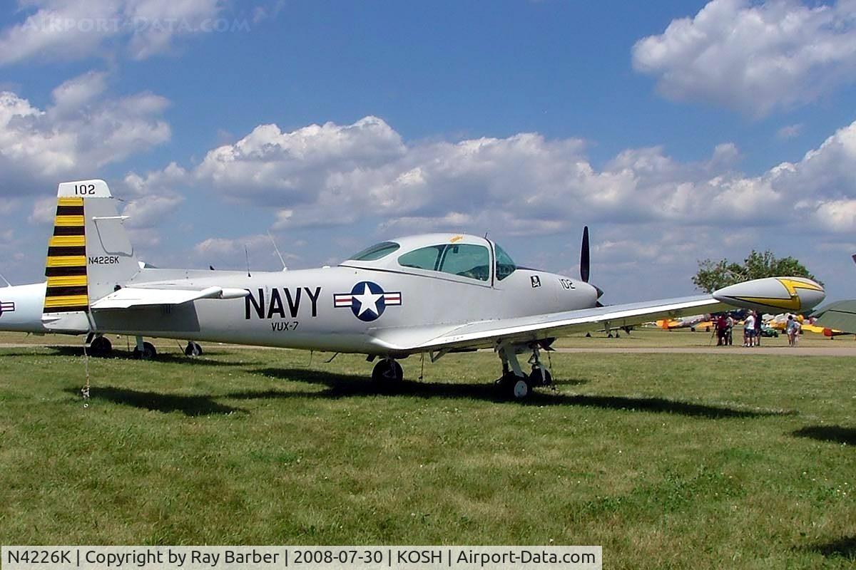N4226K, 1948 Ryan Navion A C/N NAV-4-1226, North American Navion [NAV-4-1226] Oshkosh~N 30/07/2008