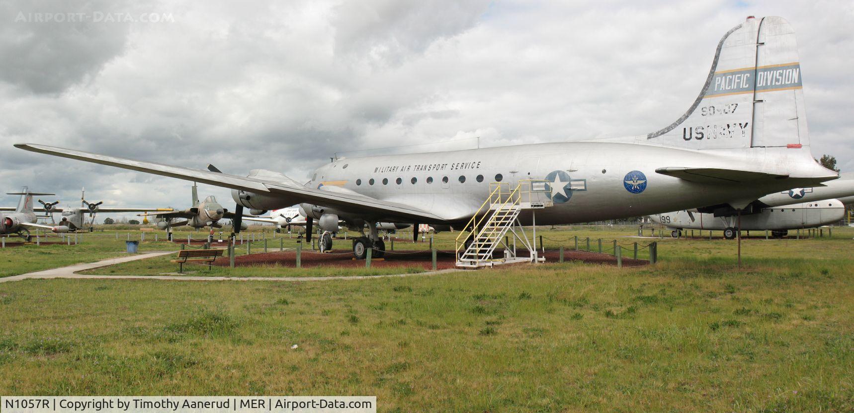 N1057R, Douglas C-54E Skymaster (DC-4) C/N 27363, Douglas C-54E, c/n: 27363, Army Serial 44-9137, Transferred to Navy as BuNo 90407 and is currently displayed as Navy 90407.  ex N67038, ex N51848