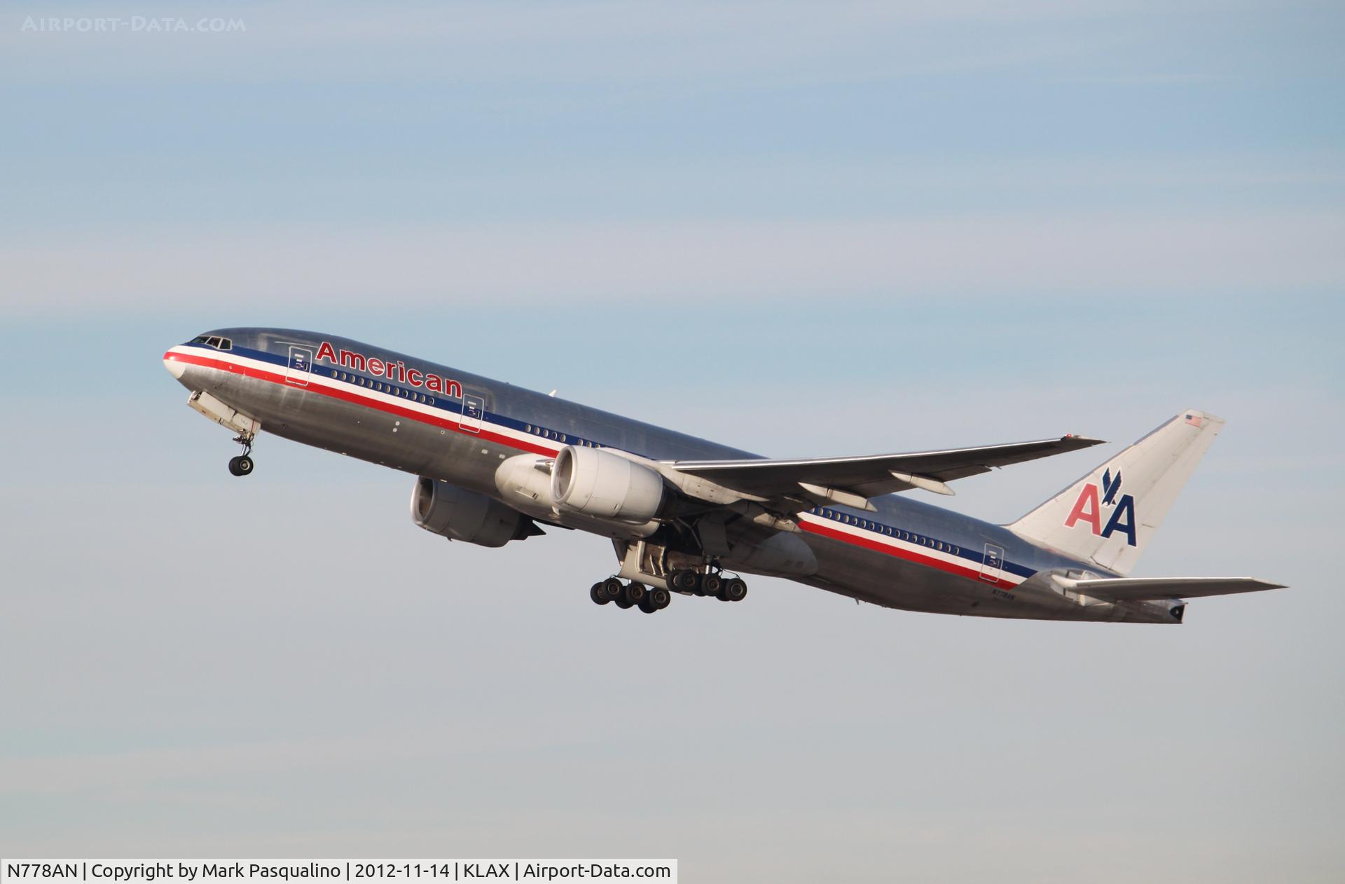 N778AN, 1999 Boeing 777-223 C/N 29587, Boeing 777-200