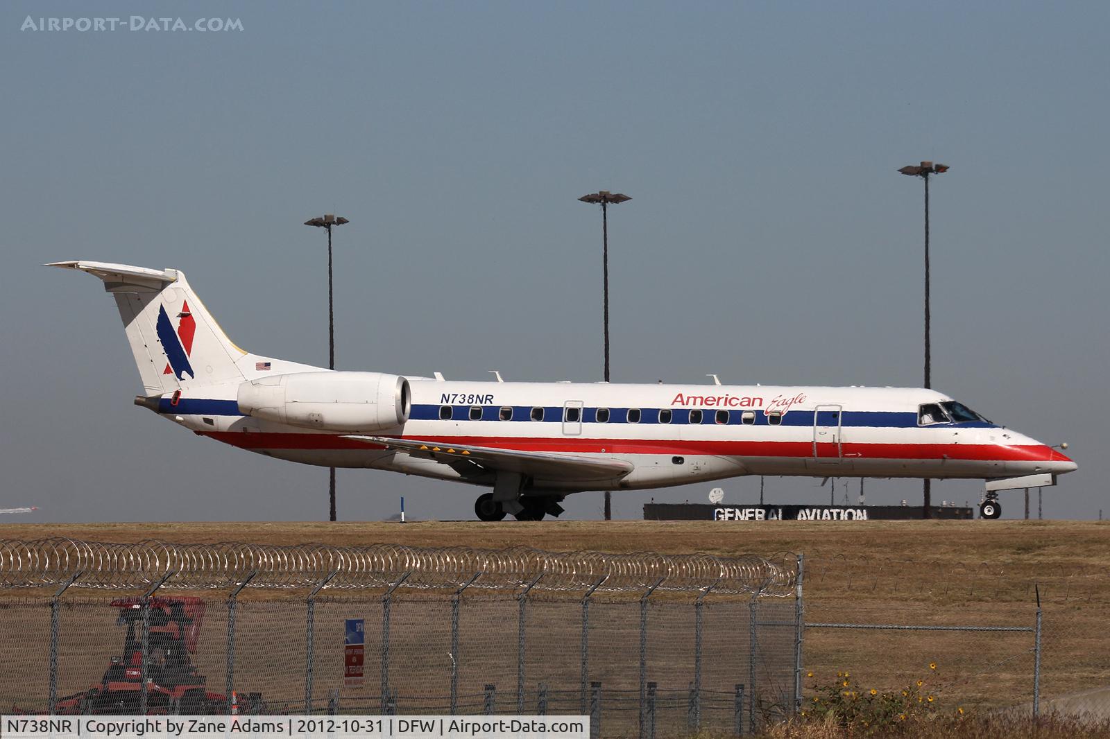 N738NR, 2001 Embraer ERJ-135LR (EMB-135LR) C/N 145401, At DFW Airport