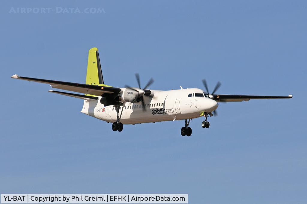 YL-BAT, 1989 Fokker 50 C/N 20163, Taken at HEL.