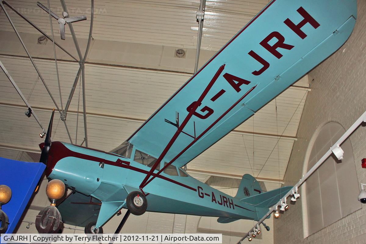 G-AJRH, 1947 Auster J-1N Alpha C/N 2606, 1947 Auster J-1N, c/n: 2606 hangs from the ceiling of the Charnwood Museum , Granby Street , Loughborough , Leicestershire