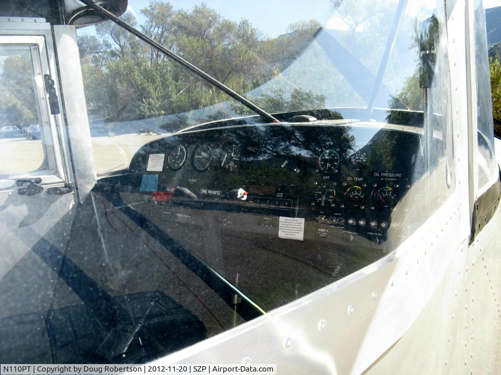 N110PT, BushCaddy LSA R-80 C/N BCLSA (AT) 147, 2010 Canadian Light Aircraft BUSH CADDY LSA R80, Rotax 80 Hp, Experimental class LSA, panel & Y-yoke stick control