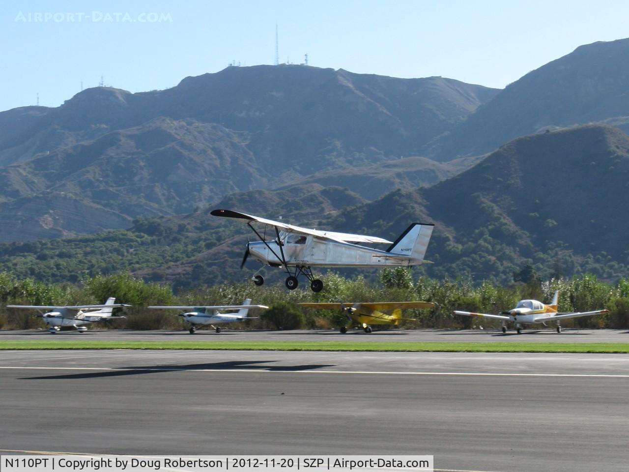 N110PT, BushCaddy LSA R-80 C/N BCLSA (AT) 147, 2010 Canadian Light Aircraft BUSH CADDY LSA R80, Rotax 80 Hp, landing Rwy 04