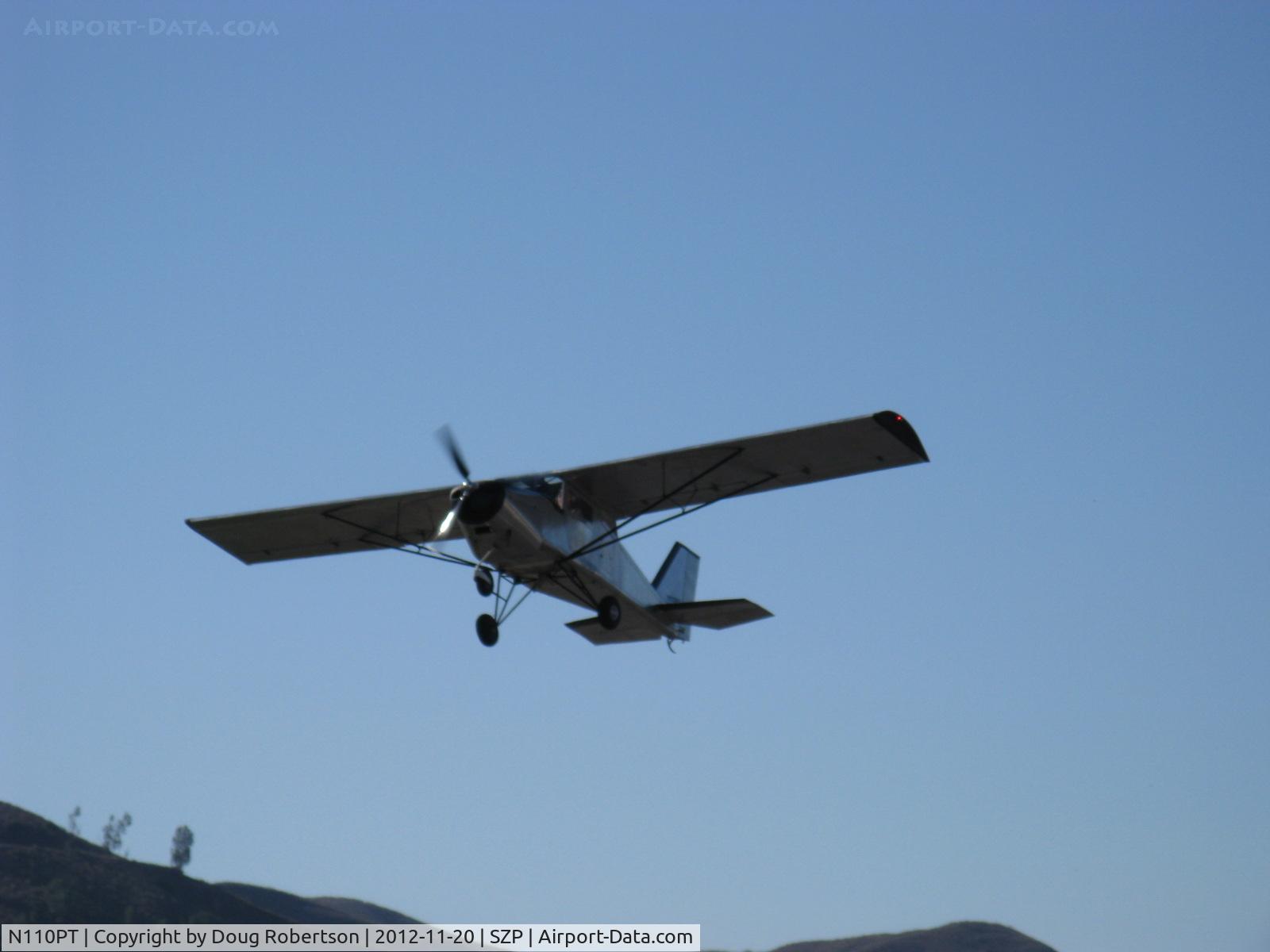 N110PT, BushCaddy LSA R-80 C/N BCLSA (AT) 147, 2010 Canadian Light Aircraft BUSH CADDY LSA R80, Rotax 80 Hp, takeoff climb Rwy 04