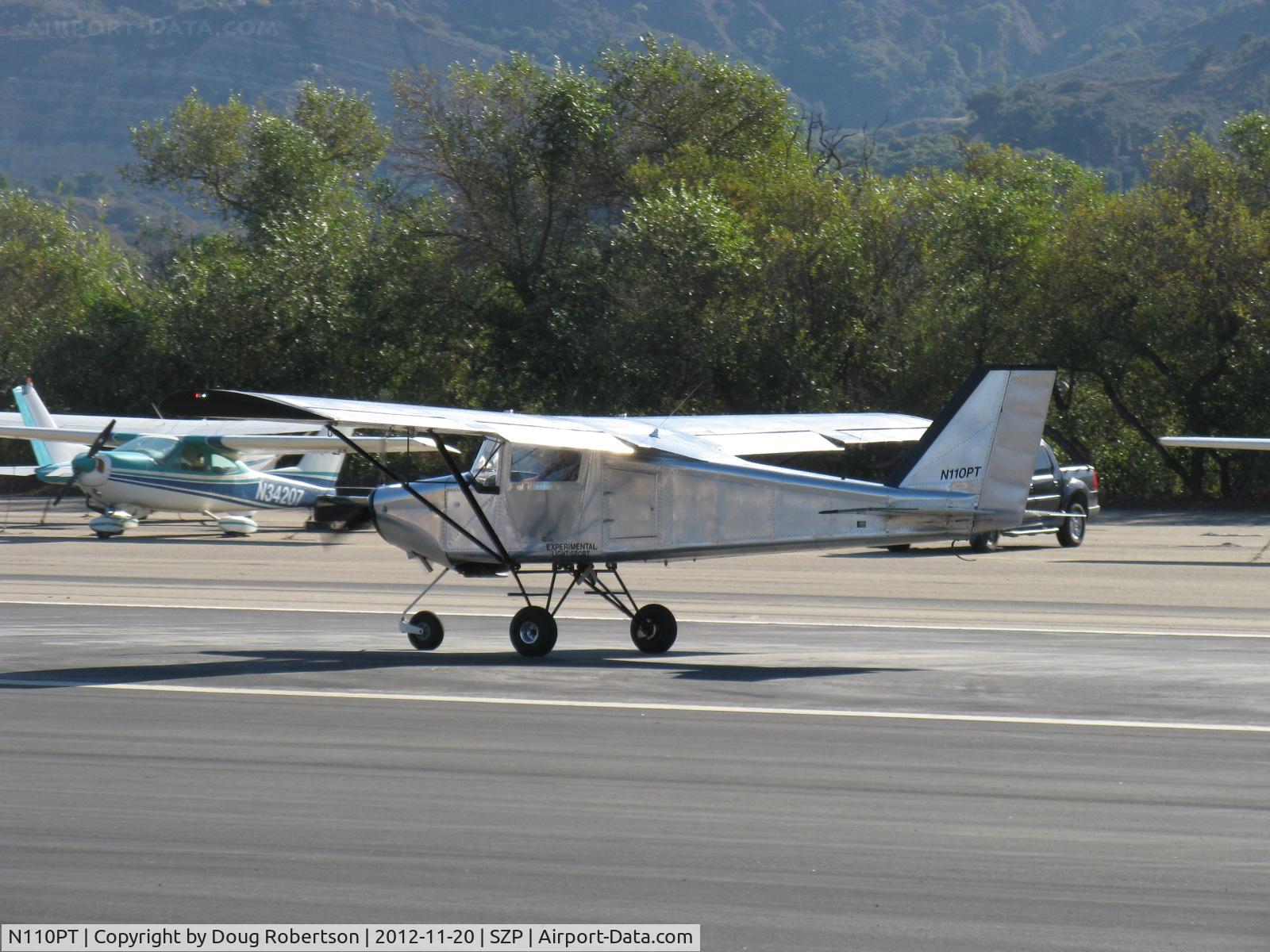 N110PT, BushCaddy LSA R-80 C/N BCLSA (AT) 147, 2010 Canadian Light Aircraft BUSH CADDY LSA R80, Rotax 80 Hp, Experimental class LSA, landing roll Rwy 04