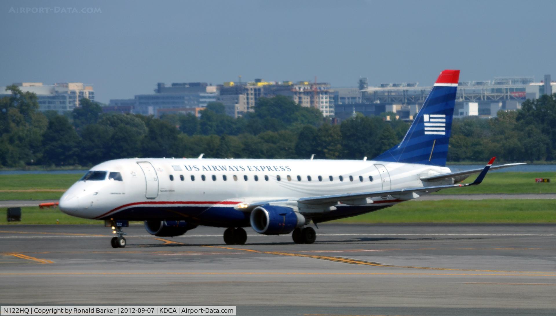 N122HQ, 2007 Embraer 175LR (ERJ-170-200LR) C/N 17000196, Taxi DCA