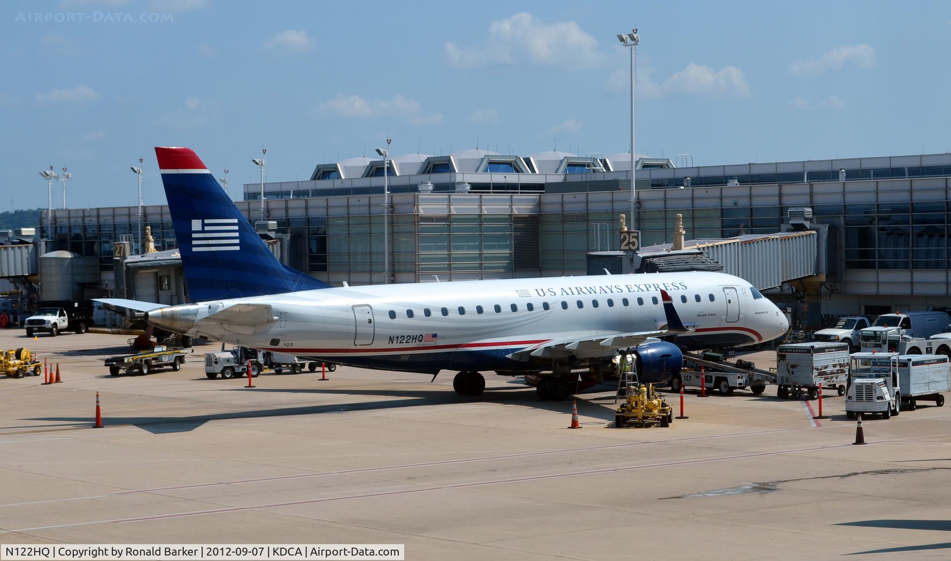 N122HQ, 2007 Embraer 175LR (ERJ-170-200LR) C/N 17000196,  DCA, VA