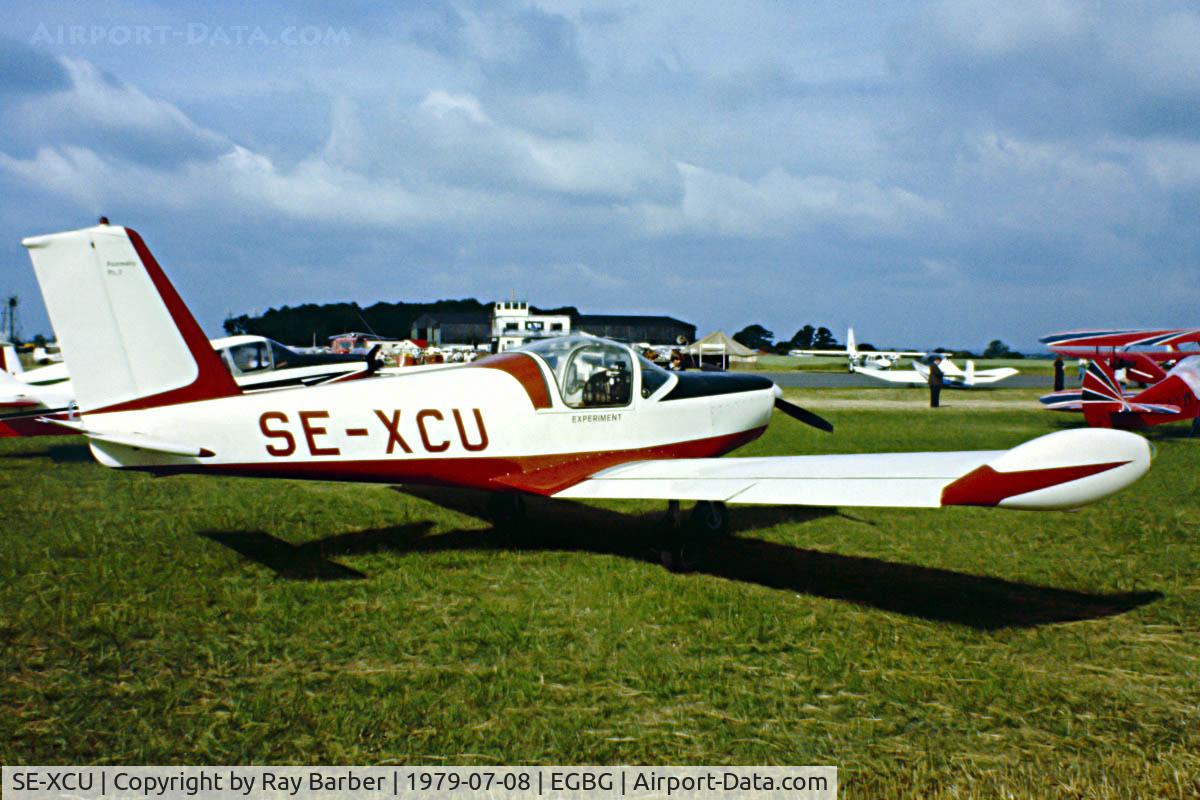 SE-XCU, 1977 Pazmany PL-2 C/N SE-01, Pazmany PL-2 [SE-01] Leicester~G 08/07/1979. Image taken from a slide.