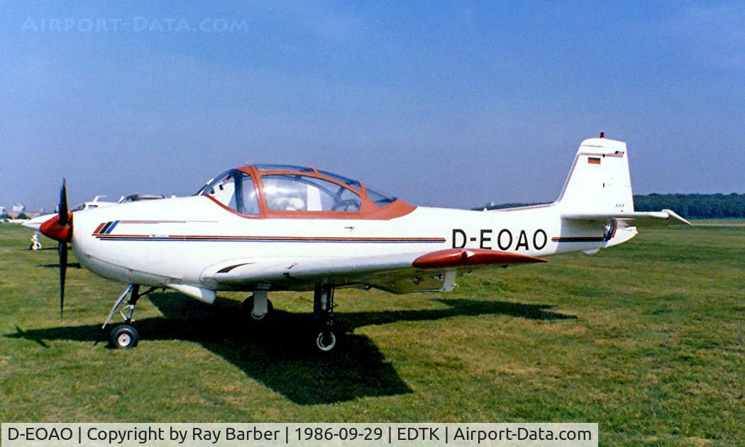 D-EOAO, Piaggio FWP-149 C/N 003, Piaggio FWP-149D [003] Karlsruhe~D 29/09/1986