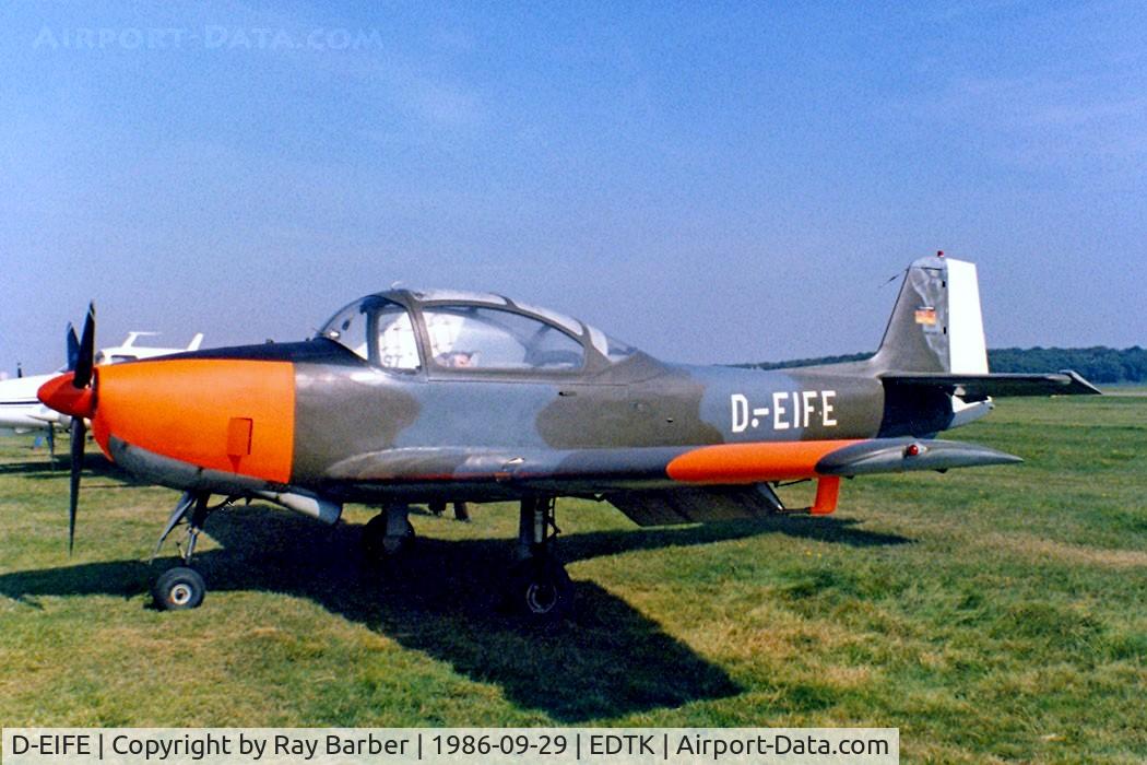 D-EIFE, 1960 Focke-Wulf FWP-149D C/N 129, Piaggio FWP-149D [129] Karrlsruhe~D 29/09/1986