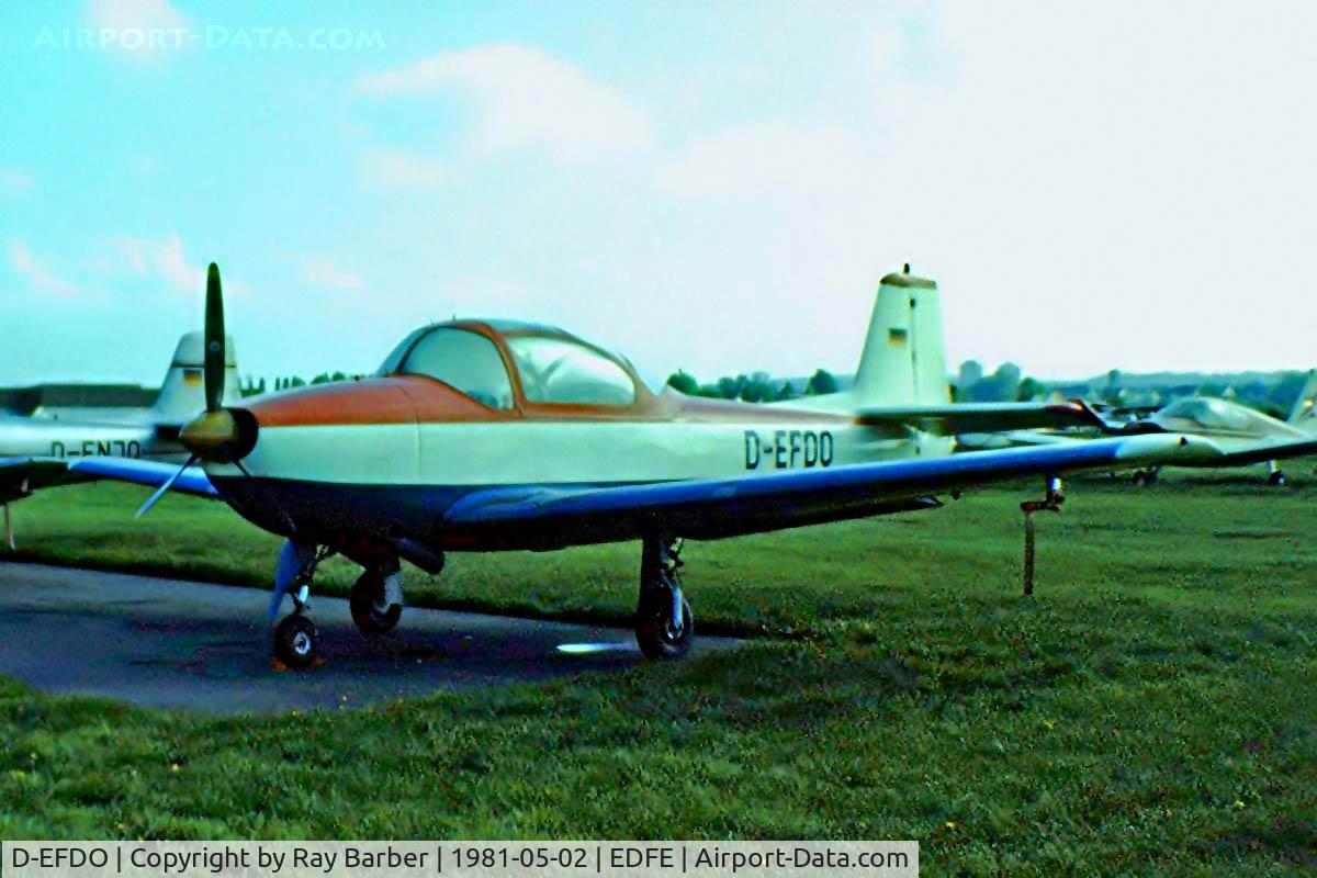 D-EFDO, 1957 Focke-Wulf FWP-149D C/N 255, Piaggio FWP-149D [255] Eglesbach~D 02/05/1981. Image taken from a slide.