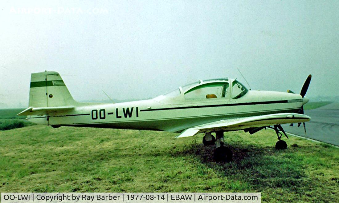 OO-LWI, 1960 Focke-Wulf FWP-149D C/N 154, Piaggio FWP-149D [154] Antwerp~OO 14/08/1977. Image taken from a slide.