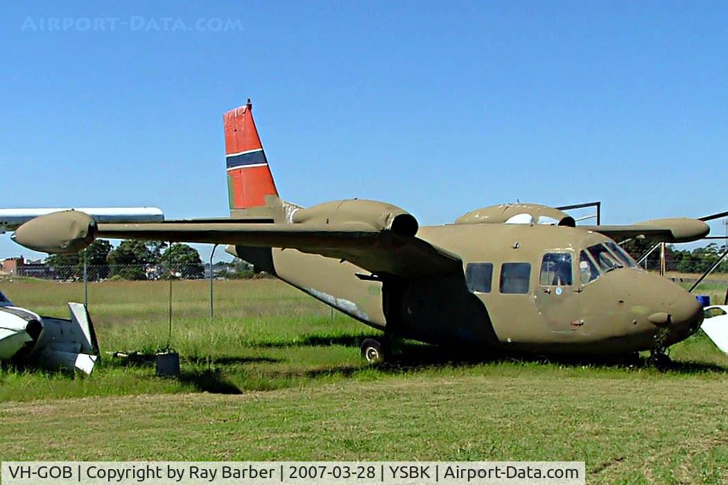 VH-GOB, Piaggio P-166ML-1 C/N 400, Piaggio P.166 ML1 [400] Bankstown~VH 28/03/2007. Stored in poor condition.
