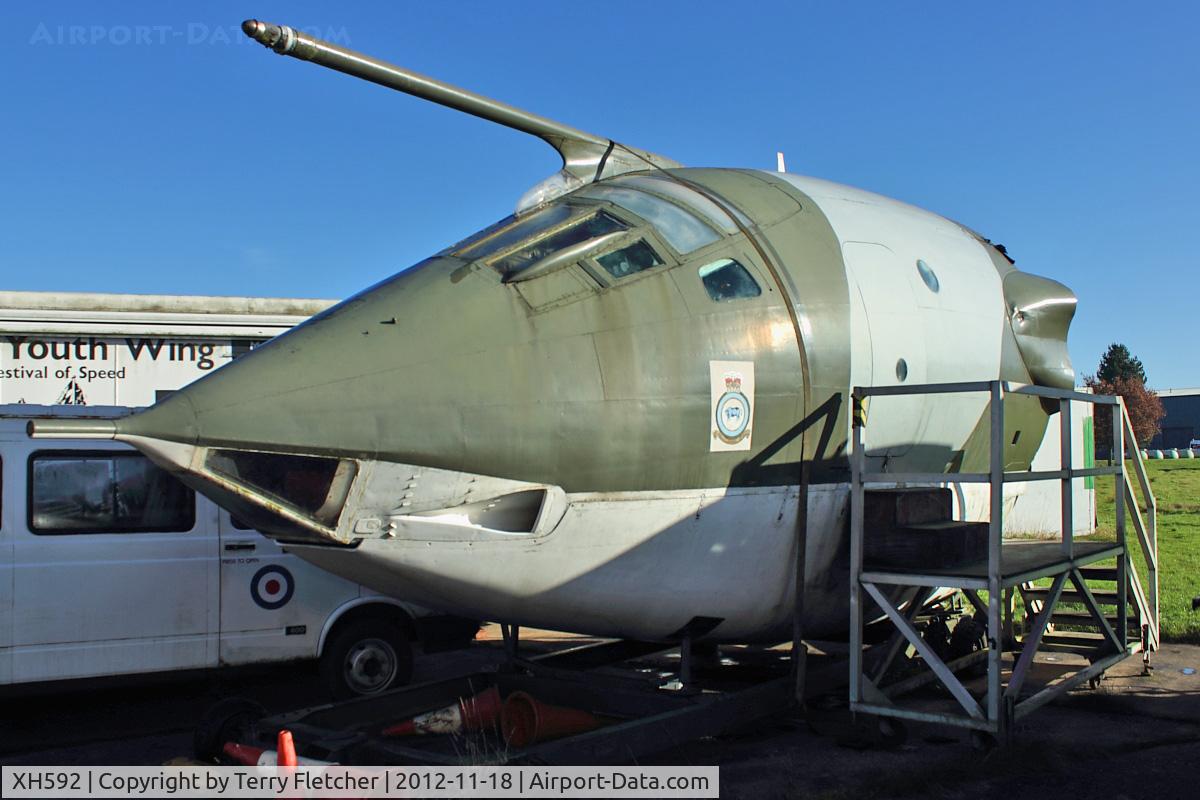 XH592, Handley Page Victor K.1A C/N HP80/33, Nose of Handley Page Victor K.1A, c/n: HP80/33 at Bruntingthorpe