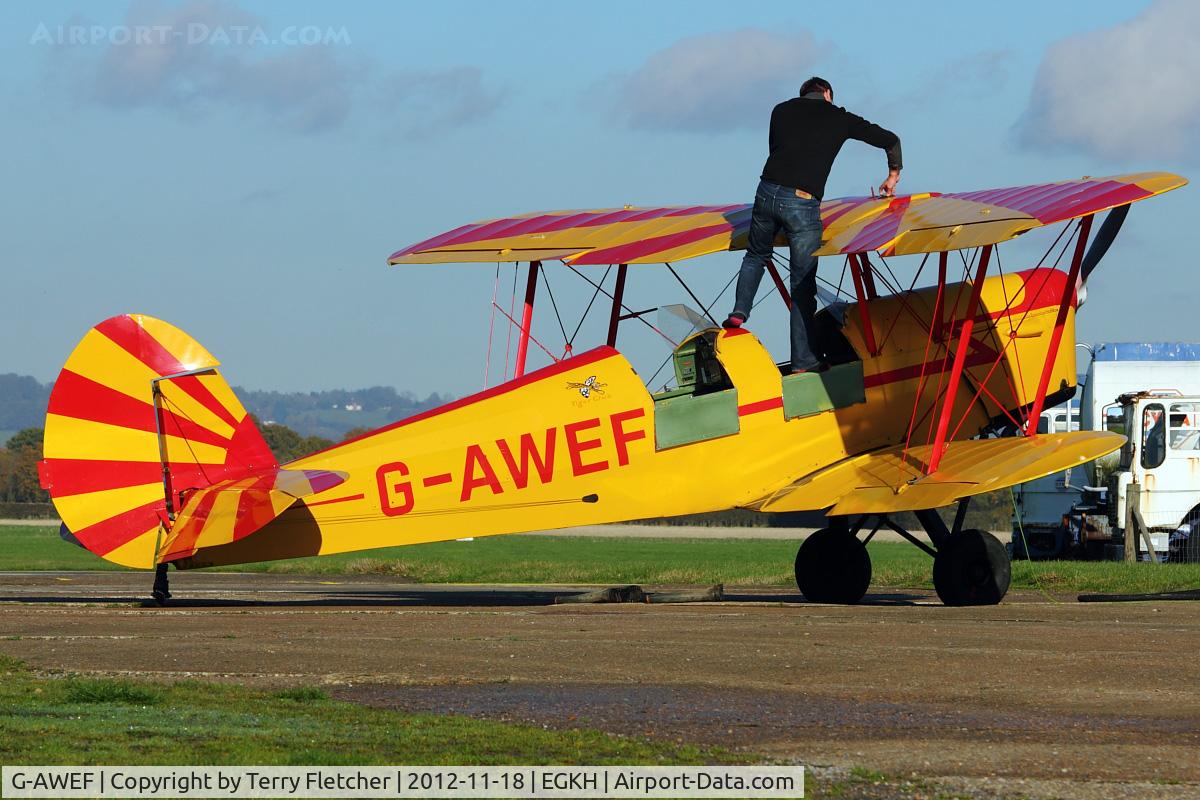 G-AWEF, 1947 Stampe-Vertongen SV-4C(G) C/N 549, 1947 Stampe-Vertongen SV-4C(G), c/n: 549 at Headcorn