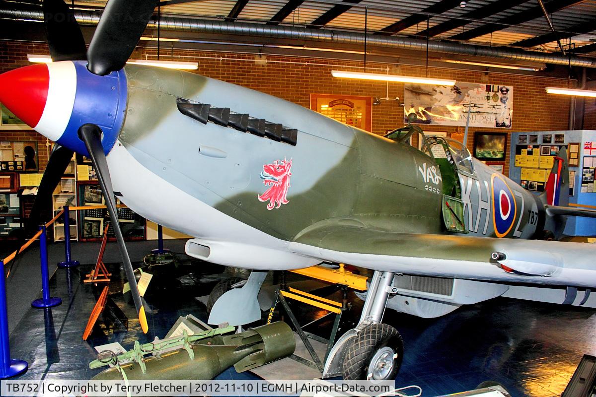 TB752, Supermarine 361 Spitfire LF.XVIe C/N CBAF.IX.4113, TB752 (KH-Z), Supermarine 361 Spitfire LF.XVIe, c/n: CBAF.IX.4113 at Manston Memorial