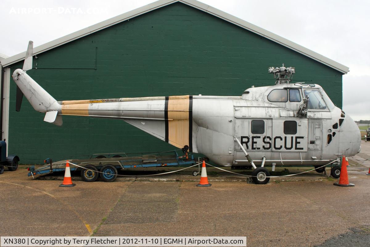 XN380, Westland Whirlwind HAS.7 C/N WA310, Westland Whirlwind HAS.7, c/n: WA310 at Manston Museum
