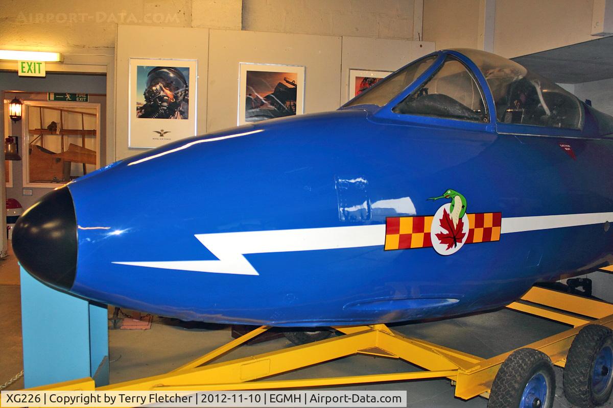 XG226, 1956 Hawker Hunter F.6A C/N 41H-680038, 1956 Hawker Hunter F.6A, c/n: 41H-680038 at Manston Museum