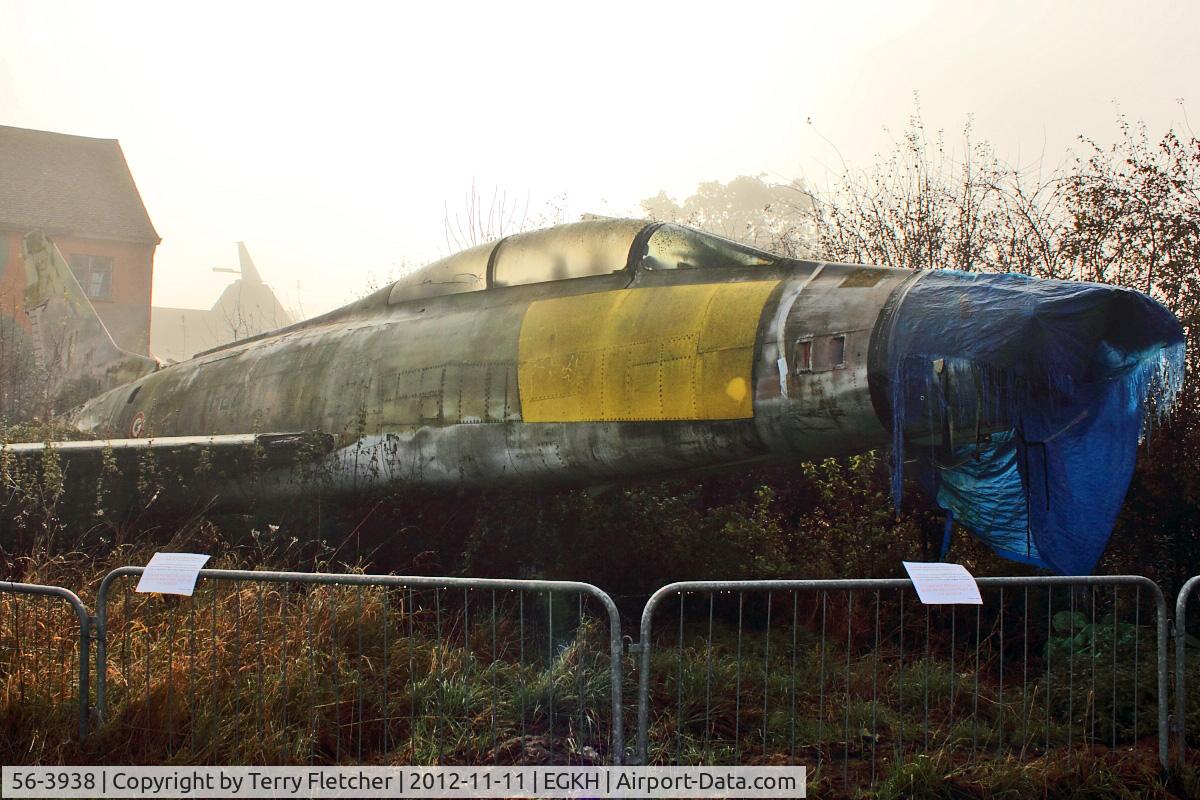 56-3938, 1956 North American F-100F Super Sabre C/N 243-214, 1956 North F-100F SUPER SABRE, c/n: 243-214 at Headcorn